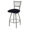 Holland Bar Stool Co 30" Swivel Bar Stool, Nickel Finish, Canter Twilight Seat X810 - alternate 1